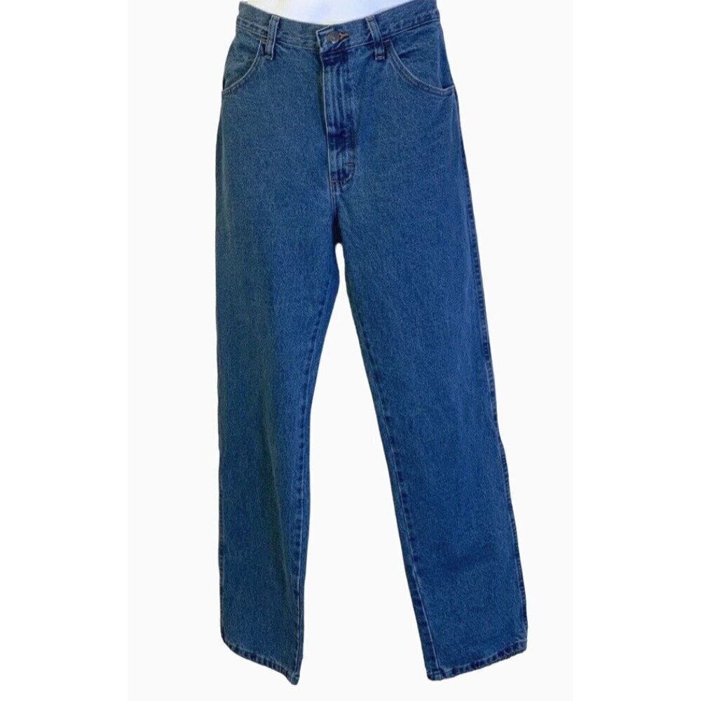 Rustler Mens Straight Leg Heavyweight Denim Jeans Size 34x34 Regular Fit